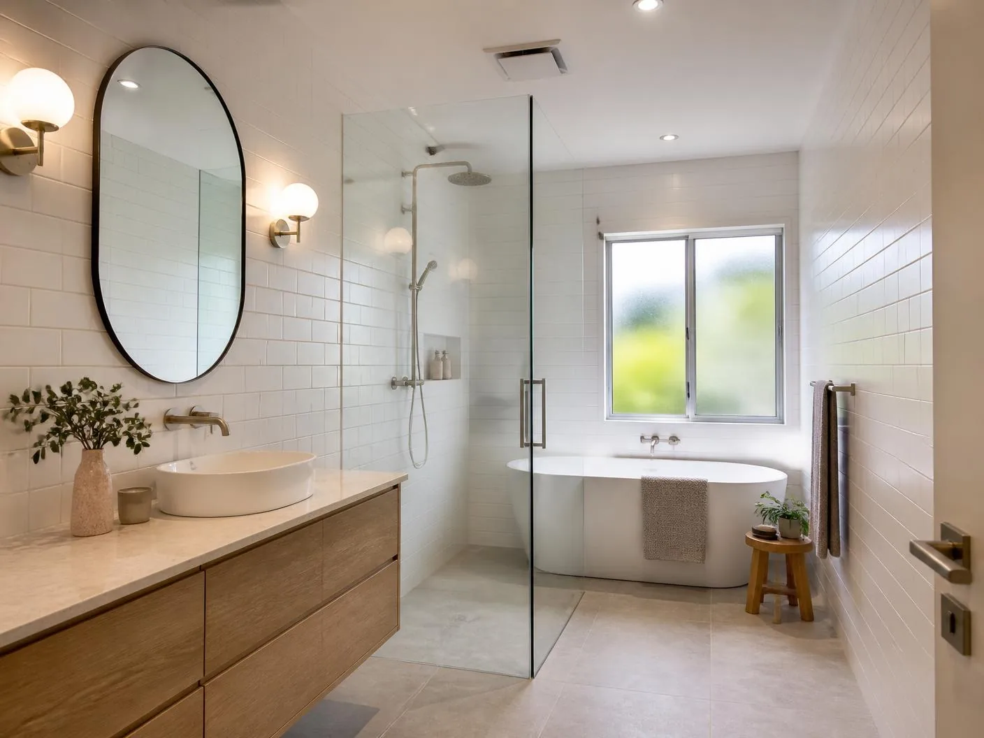 Completed bathroom renovation by Remodler in Hills District, Sydney